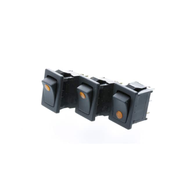 RF2-1A-DC-2-AL SWITCH ROCKER OFF-ON AMBER LEDDC