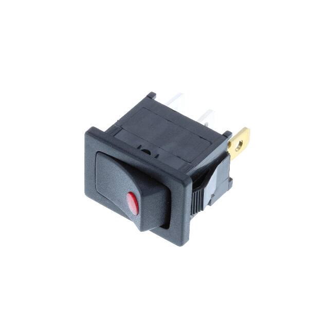 RF2-1A-DC-2-RL SWITCH ROCKER OFF-ON RED LEDDC