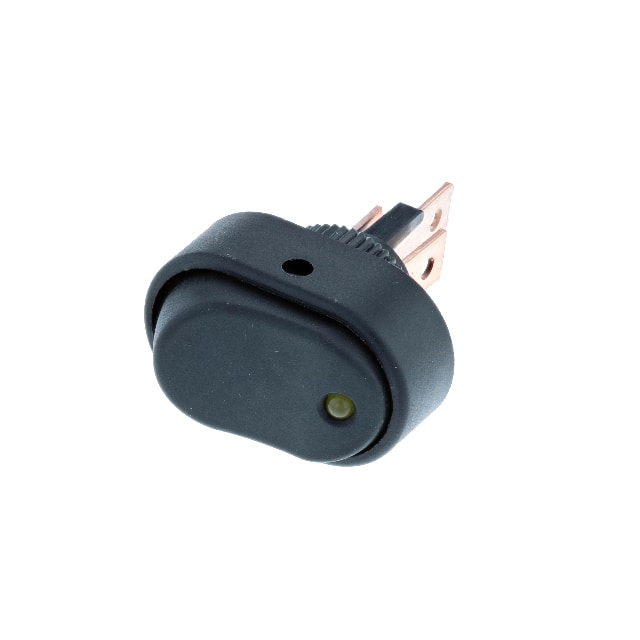 RD2-1A-DC-1-AL OVAL-SHAPED OFF-ON AMBER LED