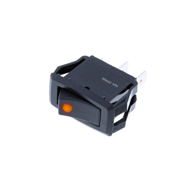 RG2-1A-DC-1-AL MID-SIZE OFF-ON AMBER BULB DC