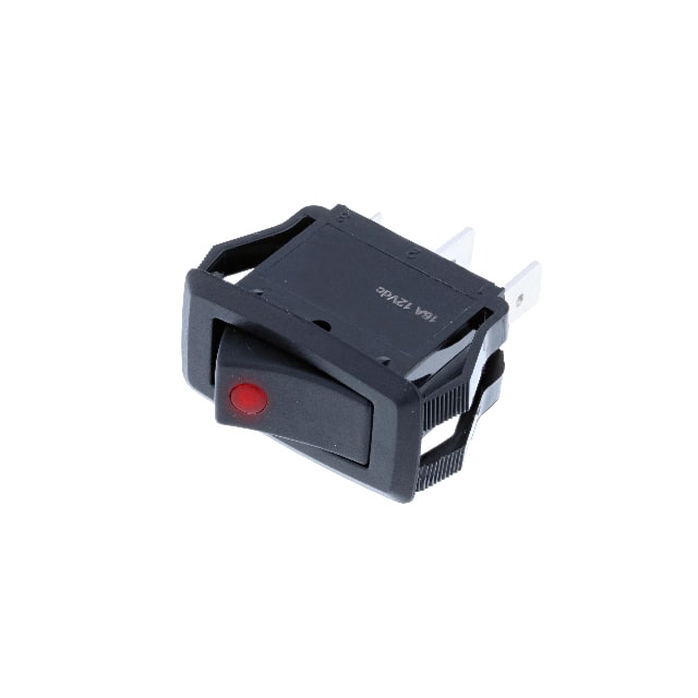 RG2-1A-DC-1-RL MID-SIZE OFF-ON RED BULB DC