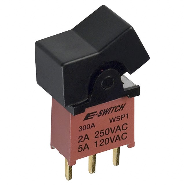 300AWSP1J1BLKM2RE SWITCH ROCKER SPDT 0.4VA 20V