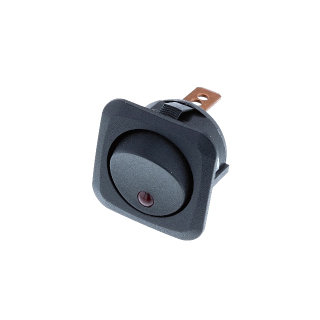 RC-1A-DC-1-RL SNAP-IN  SPST OFF-ON RED LED
