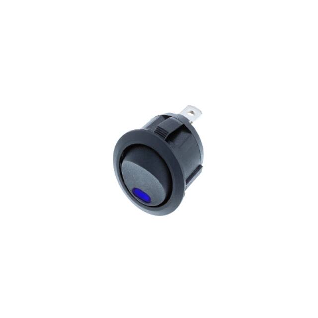 RA3-1A-DC-2-UL ROUND ROCKER SPST BLUE LED DC