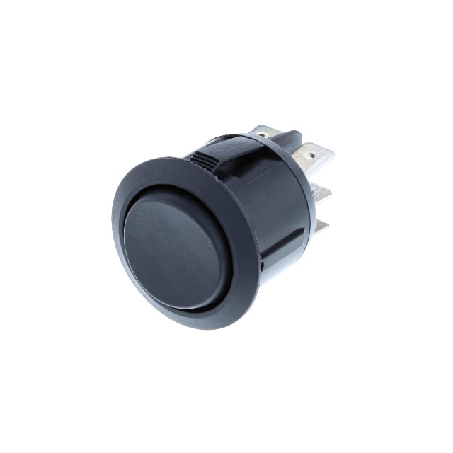 RA1-2E-DC-2-B ROUND ROCKER DPDT ON-(ON)