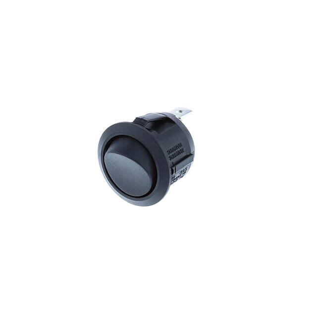 RA1-2A-DC-2-B ROUND ROCKER DPST OFF-ON