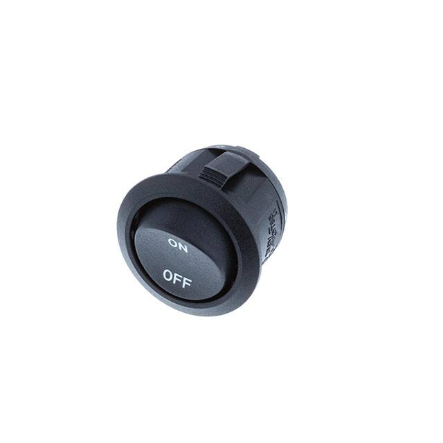 RA1-2A-DC-2-B-2 ROUND ROCKER DPST OFF-ON PRINT