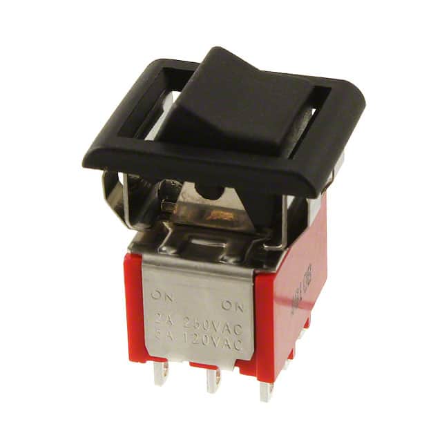 3003P1R6BLKM1QEBLK SWITCH ROCKER 3PDT 5A 120V
