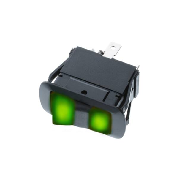 SRB3-1F-DC-1-GGL SPDT ON-OFF-ON 2GREEN BULB-IP56