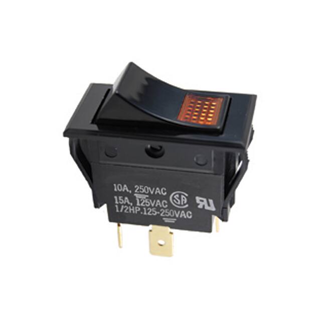 54-053 SWITCH ROCKER SPST 15A 125V