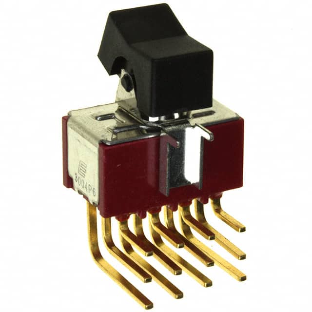3004P6J1BLKM7RE SWITCH ROCKER DP3T 0.4VA 20V