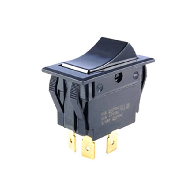 54-050 SWITCH ROCKER DPST 15A 125V
