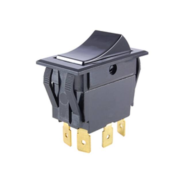 54-051 SWITCH ROCKER DPDT 15A 125V