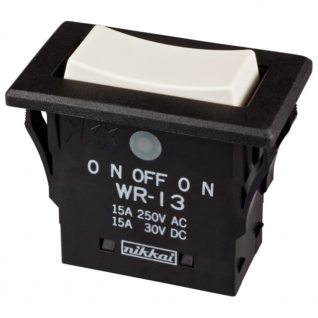 WR13BS SWITCH ROCKER SPDT 15A 125V