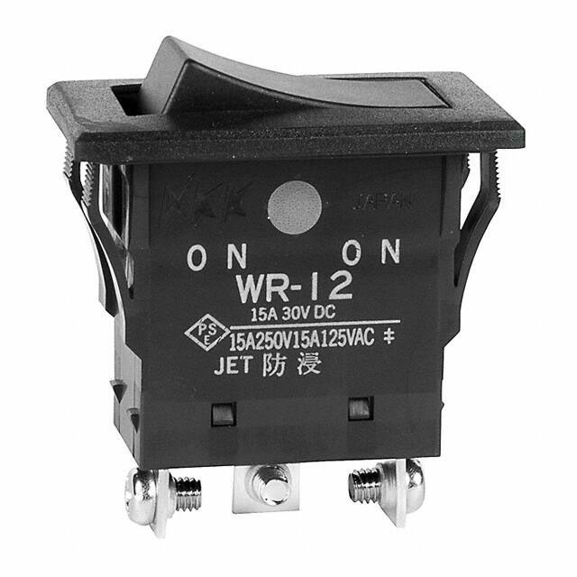 WR12AT SWITCH ROCKER SPDT 15A 125V