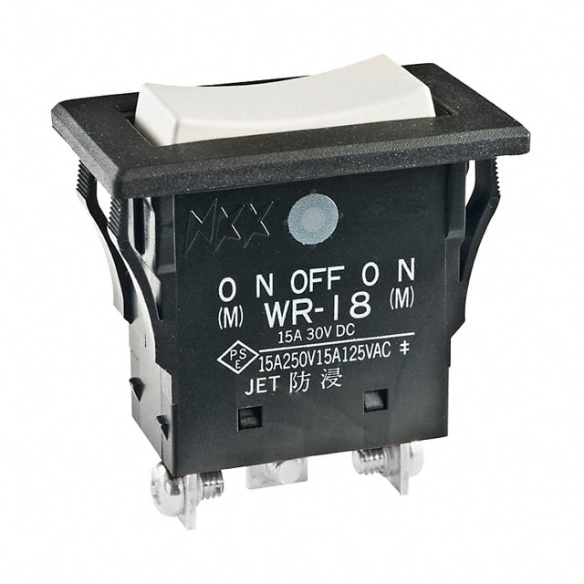 WR18BT SWITCH ROCKER SPDT 15A 125V