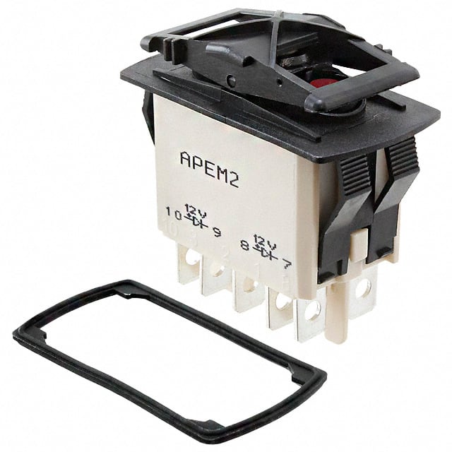 KR47CAKDDG SWITCH ROCKER DPDT 10A 24V