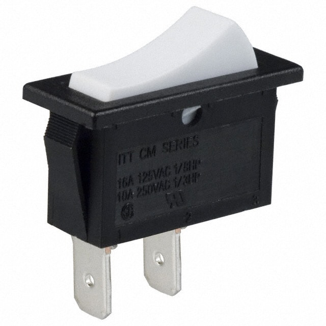 CM102J11S205QA SWITCH ROCKER SPST 16A 125V