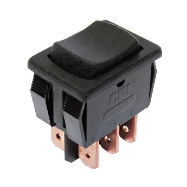 GRS-4023C-0000 SWITCH ROCKER DPDT 13A 125V