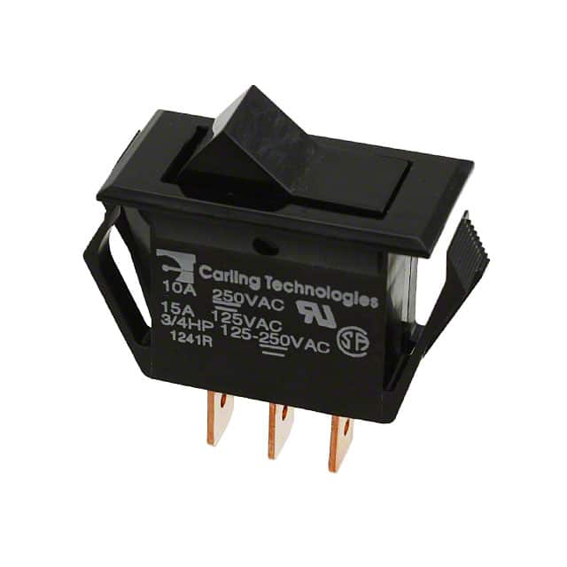 TC201-TB-B SWITCH ROCKER SPDT 15A 125V