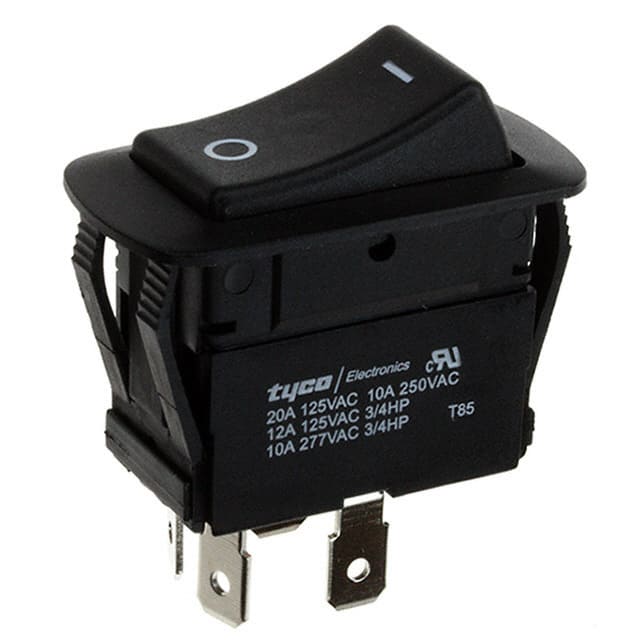 1571102-3 SWITCH ROCKER DPST 20A 125V