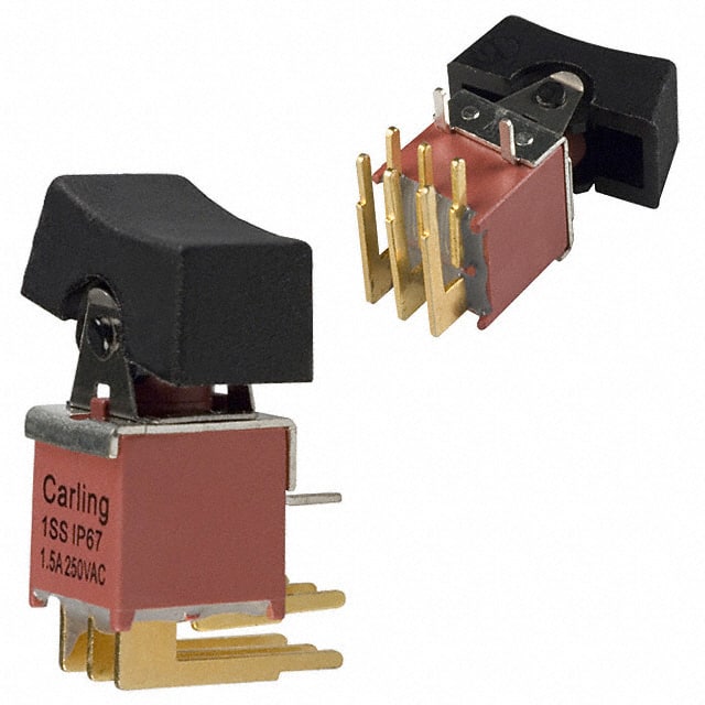 1SS-WMDP3-R1/2-M6GE SWITCH ROCKER DPDT 3A 125V