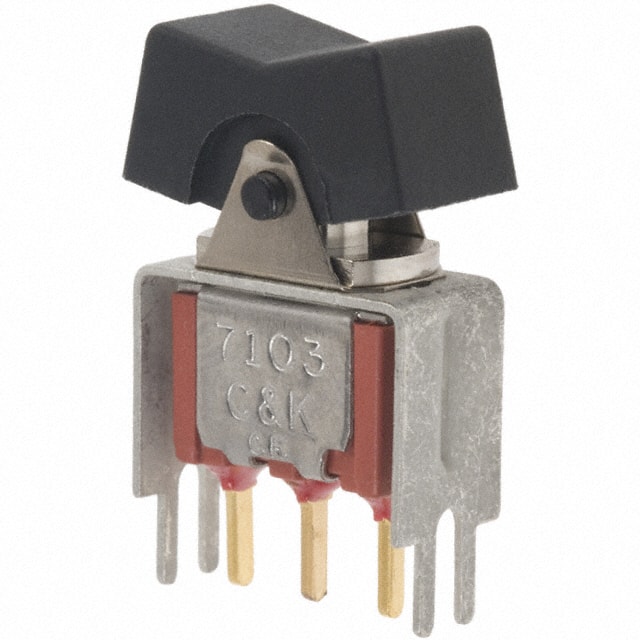 7103J1V3BE2 SWITCH ROCKER SPDT 0.4VA 20V