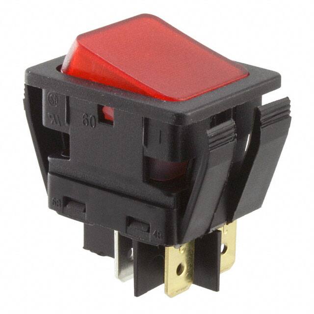 C6053ALBR2-B SWITCH ROCKER DPST 20A 277V
