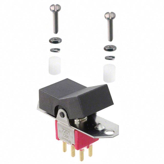 7201J3Z3BE2 SWITCH ROCKER DPDT 0.4VA 20V