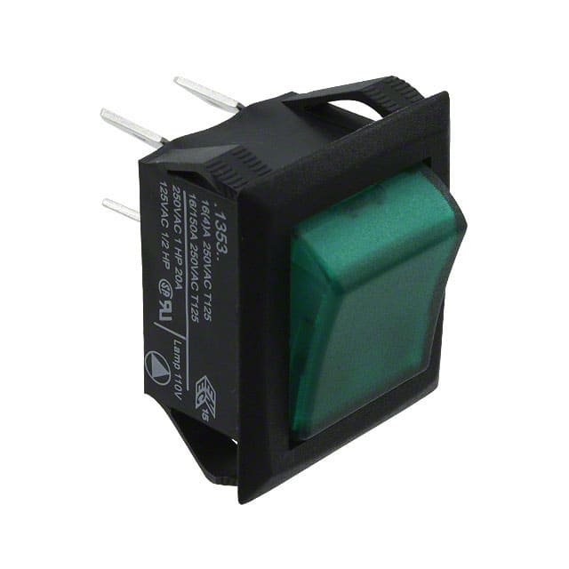 C1353ARBG2-B SWITCH ROCKER DPST 20A 250V