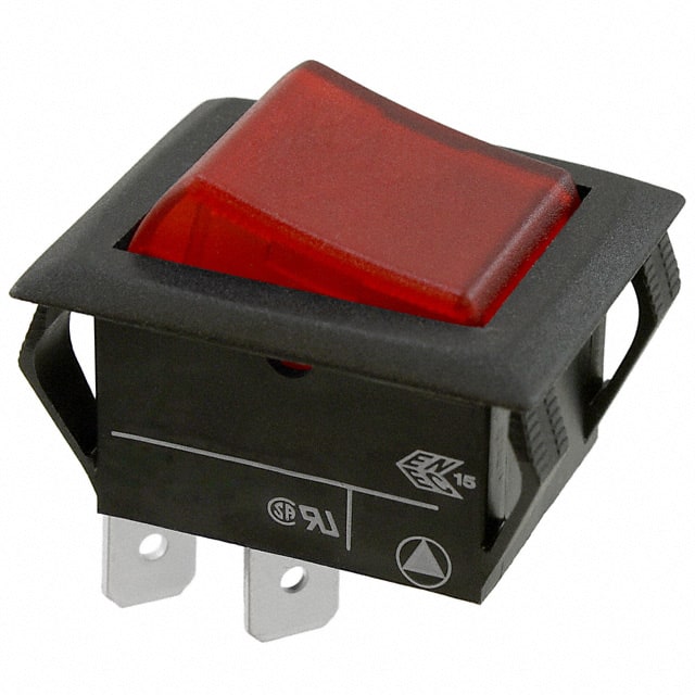 C1353ARBR2-B SWITCH ROCKER DPST 20A 250V