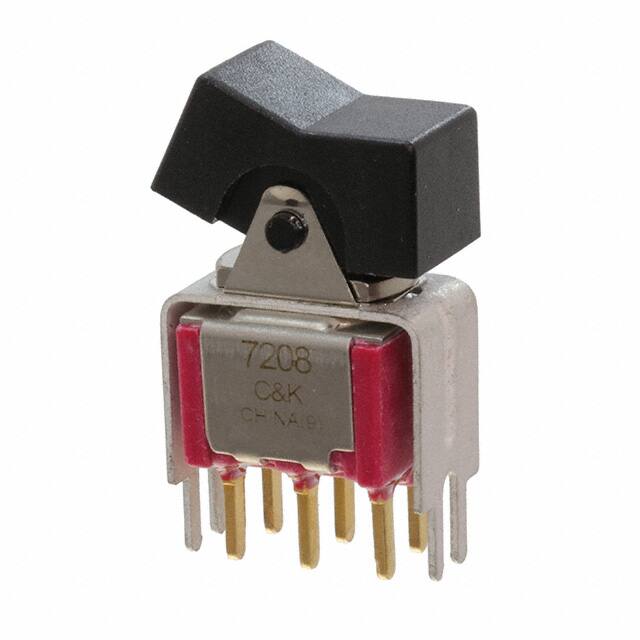 7208J1V3BE2 SWITCH ROCKER DPDT 0.4VA 20V