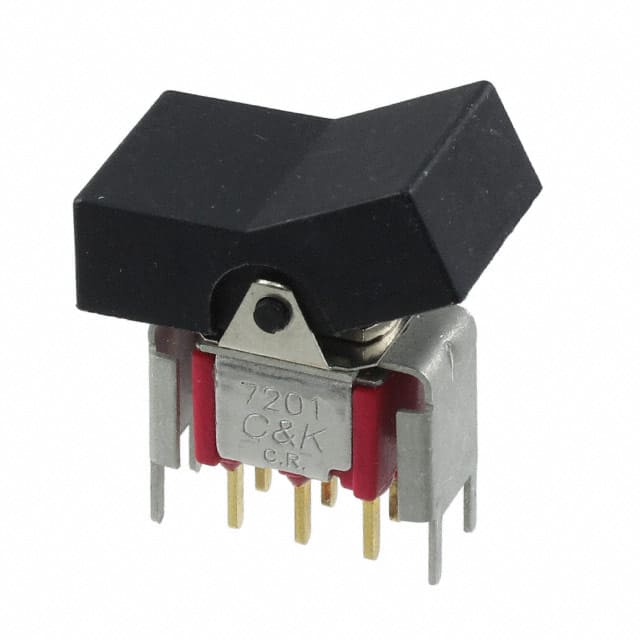 7201J3V6BE2 SWITCH ROCKER DPDT 0.4VA 20V