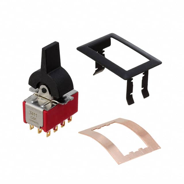 7411J21ZGE22 SWITCH ROCKER DP3T 5A 120V