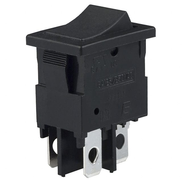 RC1083BBLKBLKEF SWITCH ROCKER DPST 8A 125V