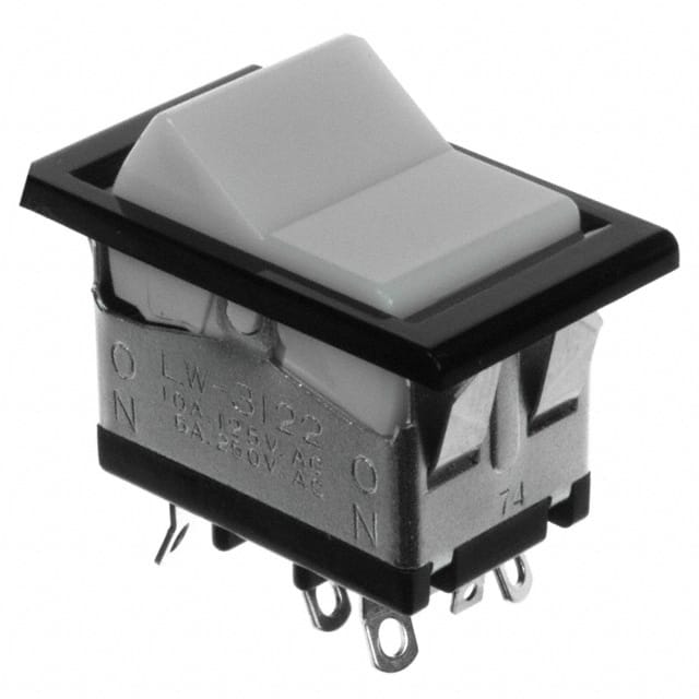LW3122-0100-A SWITCH ROCKER DPDT 10A 125V