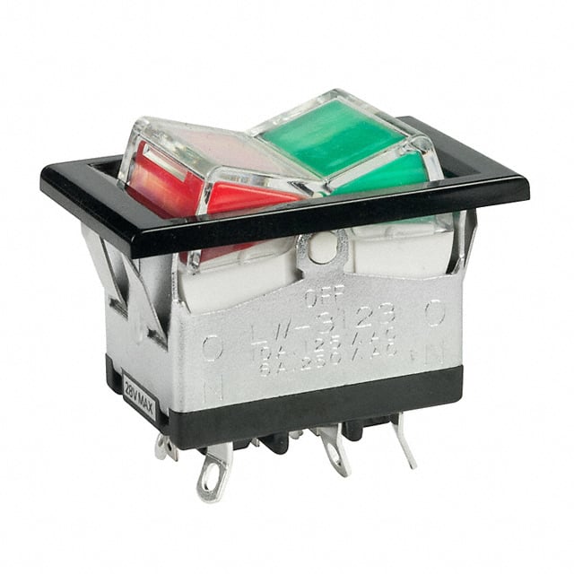 LW3123/U-L4CF-A SWITCH ROCKER DPDT 10A 125V