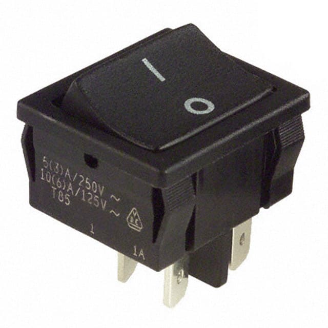 D602J12S205PQF SWITCH ROCKER DPST 10A 125V
