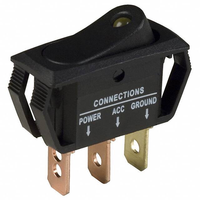 CLS-RR11A12251Y SWITCH ROCKER SPST 25A 12V