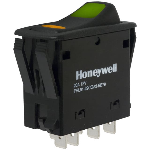 FRL91-22CGA3-BB79 SWITCH ROCKER DPST 20A 12V