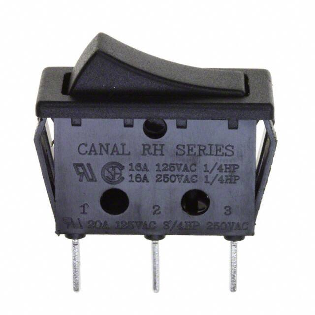 RH120C2NBB SWITCH ROCKER SPDT 16A 125V