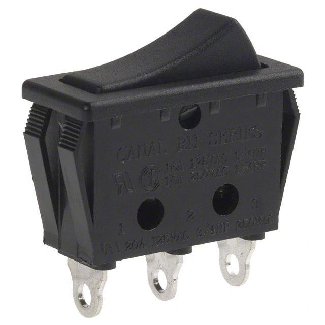RH121C2NBB SWITCH ROCKER SPDT 16A 125V
