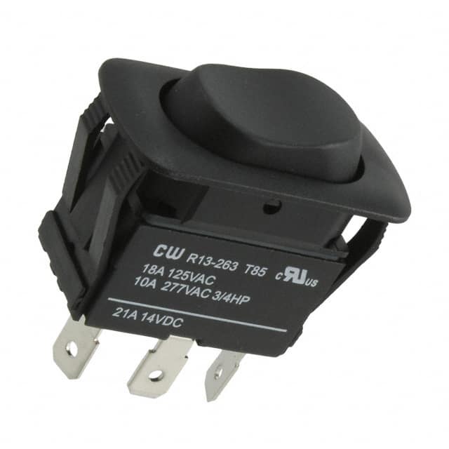 GRB263D001NNN SWITCH ROCKER SPDT 18A 125V