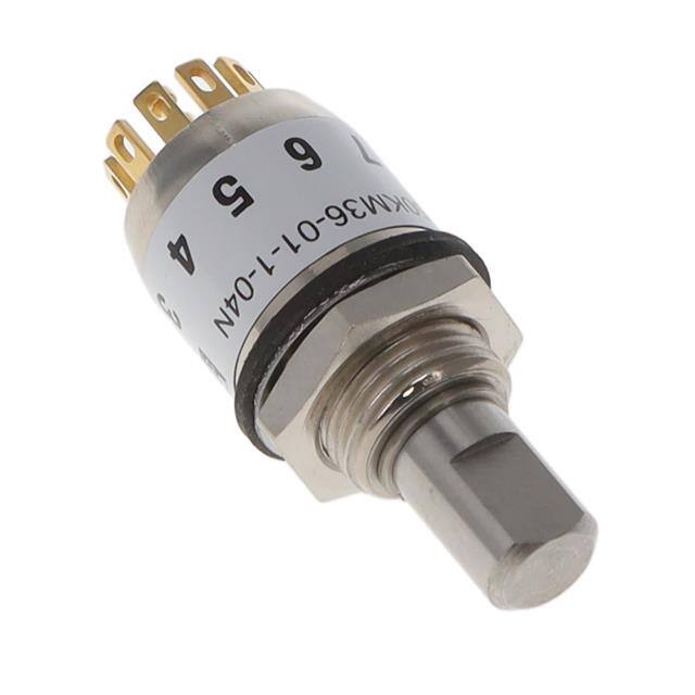 50KM36-01-1-04N SWITCH ROTARY 1/4" SHAFT, MILITA