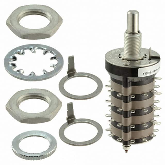 44D30-04-1-AJN SWITCH ROTARY 2-12POS 1A 115V