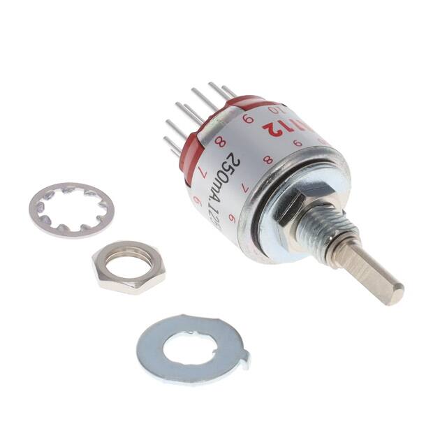 MRA112/208 SWITCH ROTARY 2-12POS 250MA 125V