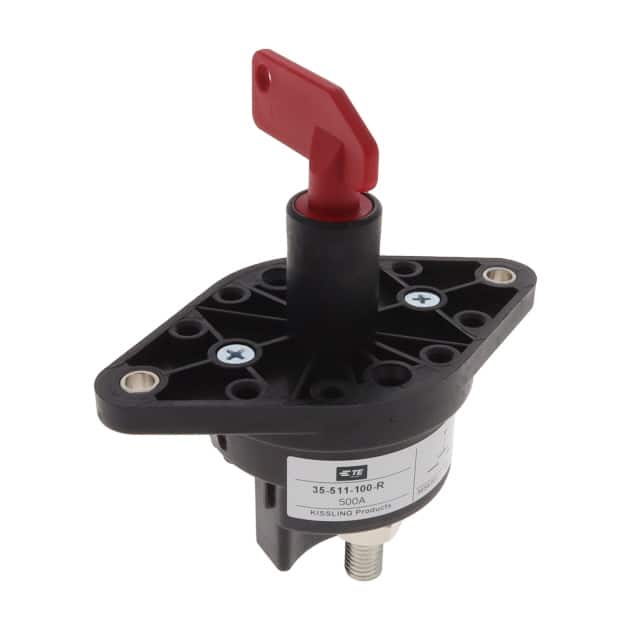 35-511-100-R ROTARY SWITCHES, 1 POSITION, LEV