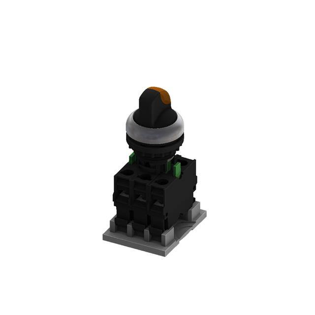 M22S-T32SB11-Y SELEC-THUMB-3POS LR RTN-1A1B-YEL
