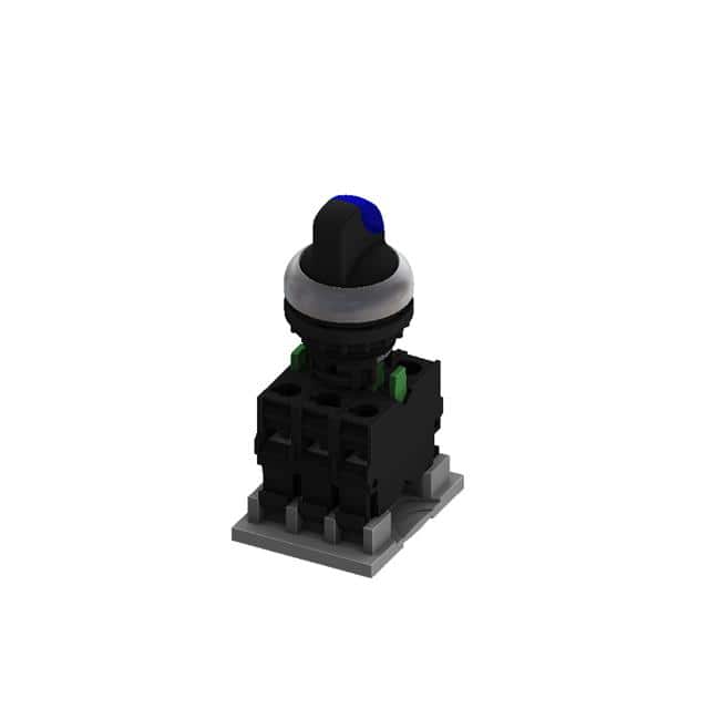 M22S-T32SB20-BL SELEC-THUMB-3POS LR RTN-2A-BLUE