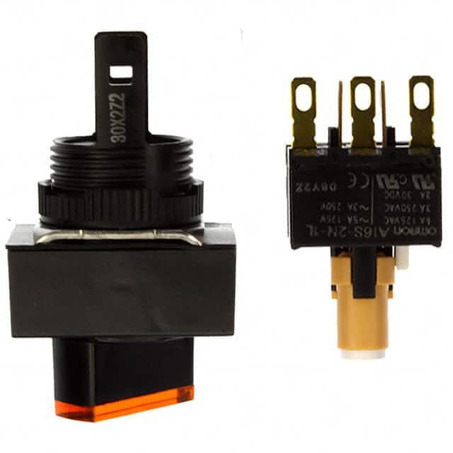 A165W-J2MY-24D-1 SWITCH SELECT 2POS SPDT 5A 125V